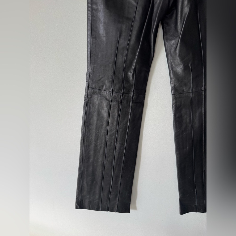 Rudsak Black Genuine Leather Pants — Size 6 - Picture 8 of 17